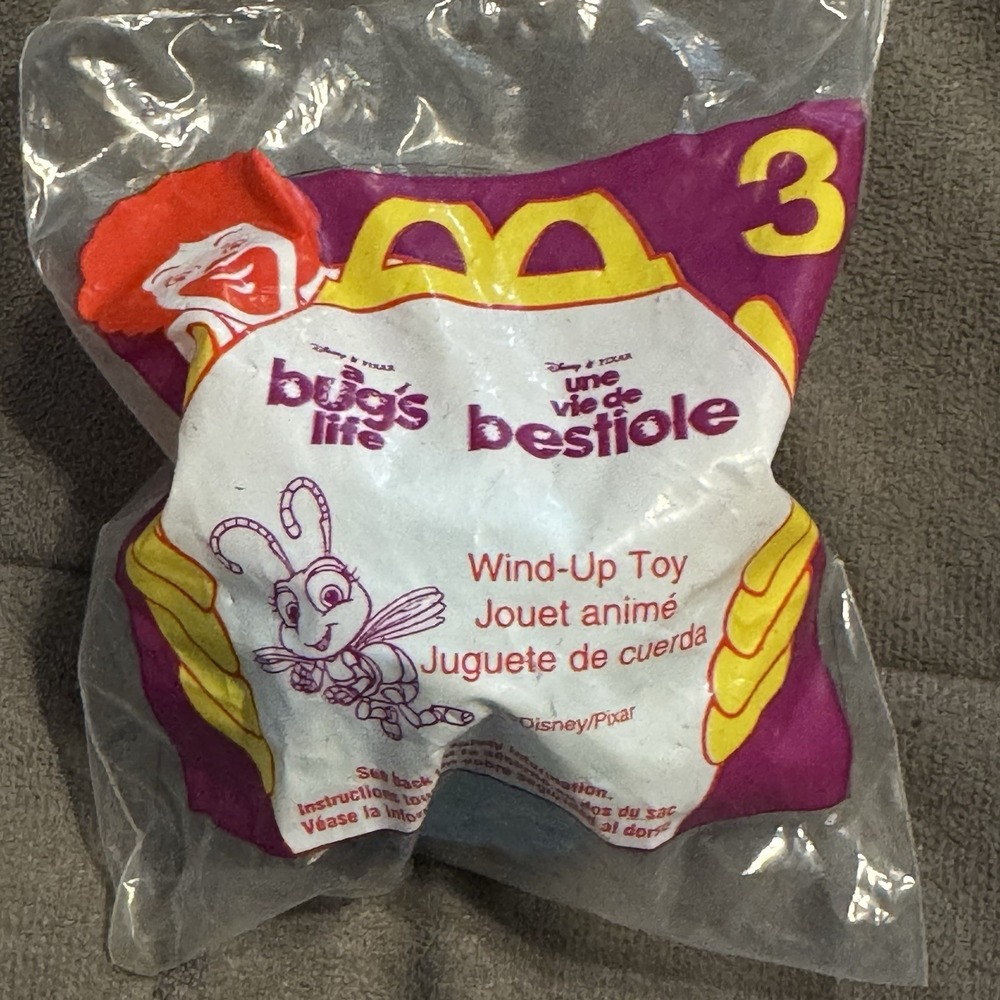 Vintage 1998 Disney Pixar A Bugs Life Mcdonalds Happy Meal Toy "Dot" #3